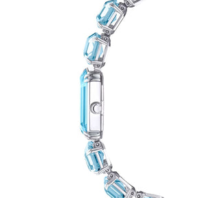 Swarovski Millenia octagon rannekello, vaalea metalli ja siniset kristallit, 5729722