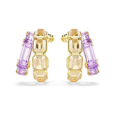 Swarovski Millenia rengaskorvakorut, keltakullanväri, violetit ja ruskeat kristallit 5725757