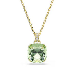 Swarovski Millenia riipus, keltakullattu, vihreä ja kirkas kristalli, 5764821
