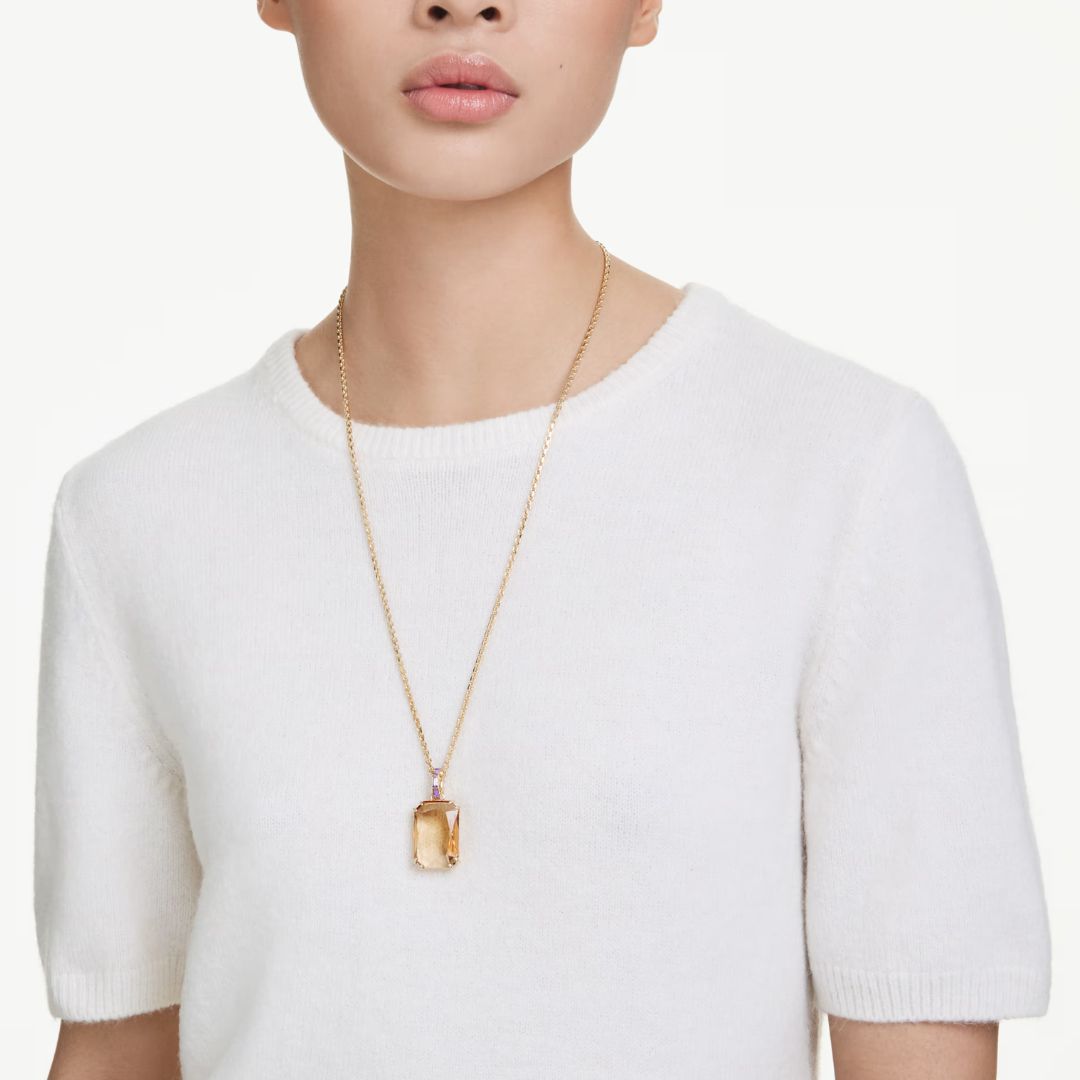 Swarovski Millenia riipus, keltakullanvärinen ja ruskean ja laventelinsävyiset kristallit 5725752