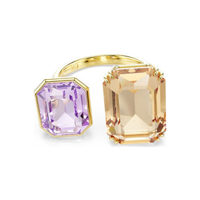 Swarovski Millenia sormus, keltakullanväri, ruskea ja laventeli kristalli