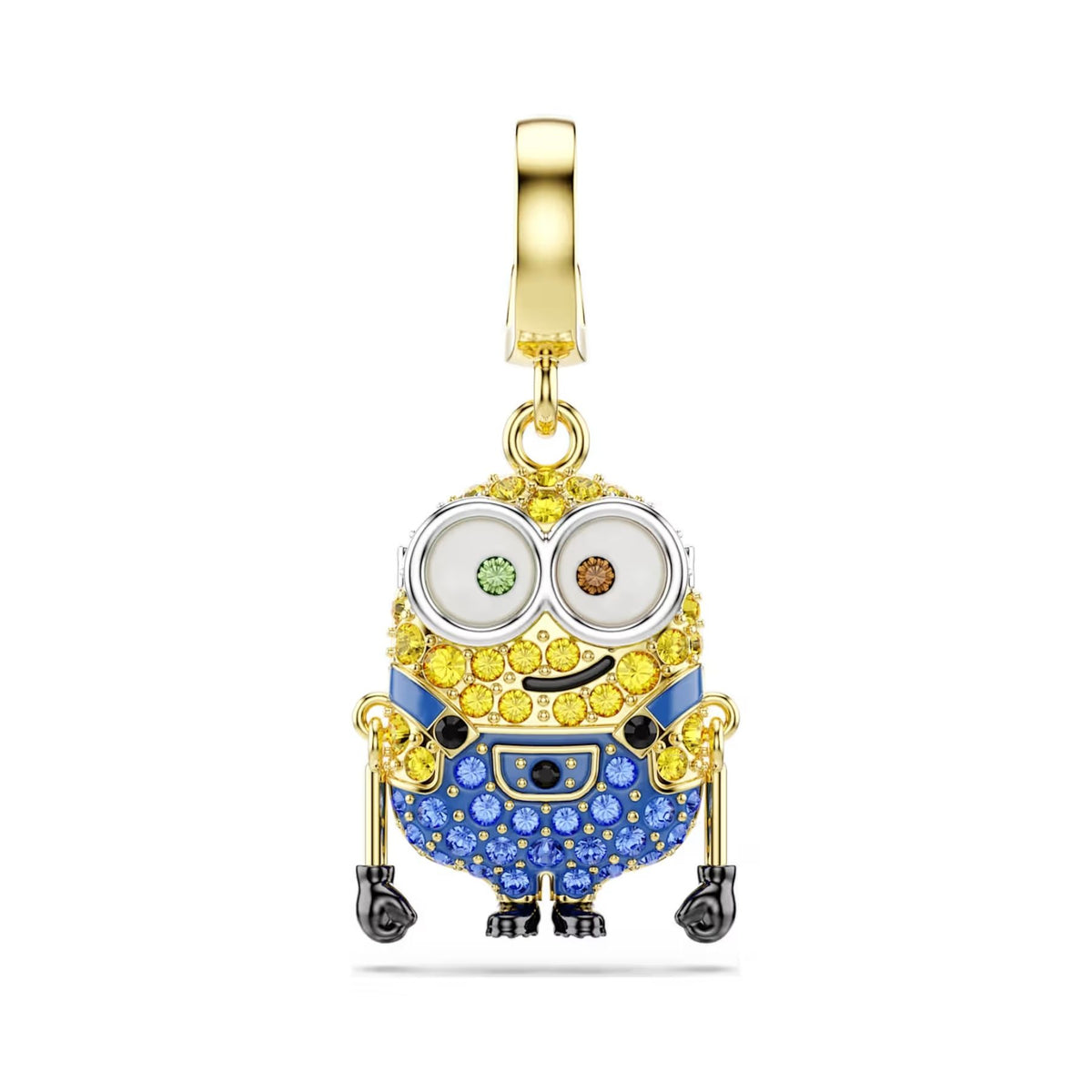 Swarovski Minions Bob charm, keltakullattu ja eriväriset kristallit, 5753016