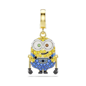 Swarovski Minions Bob charm, keltakullattu ja eriväriset kristallit, 5753016