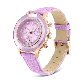 Swarovski Octea chrono rannekello, ruusukullanväri ja kirkkaat kristallit, 5690804