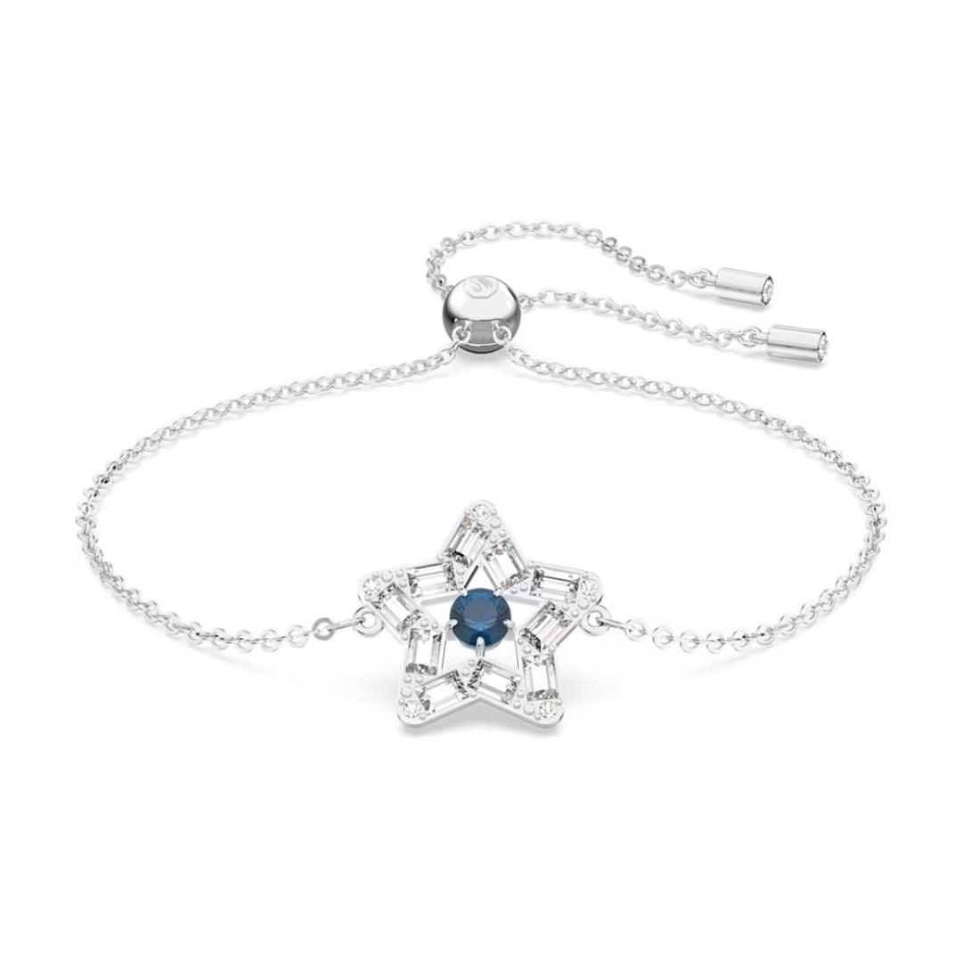 Swarovski Stella Star rannekoru, vaalea metalli ja sininen kristalli, 5639187
