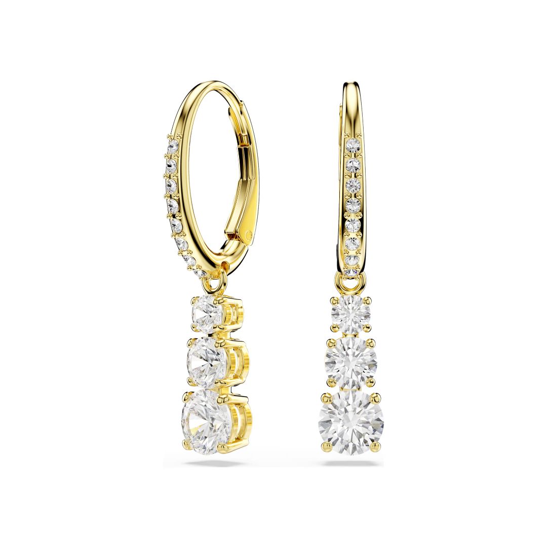 Swarovski Stilla Attract korvakorut, keltakullanväri ja kirkkaat kristallit, 5723300