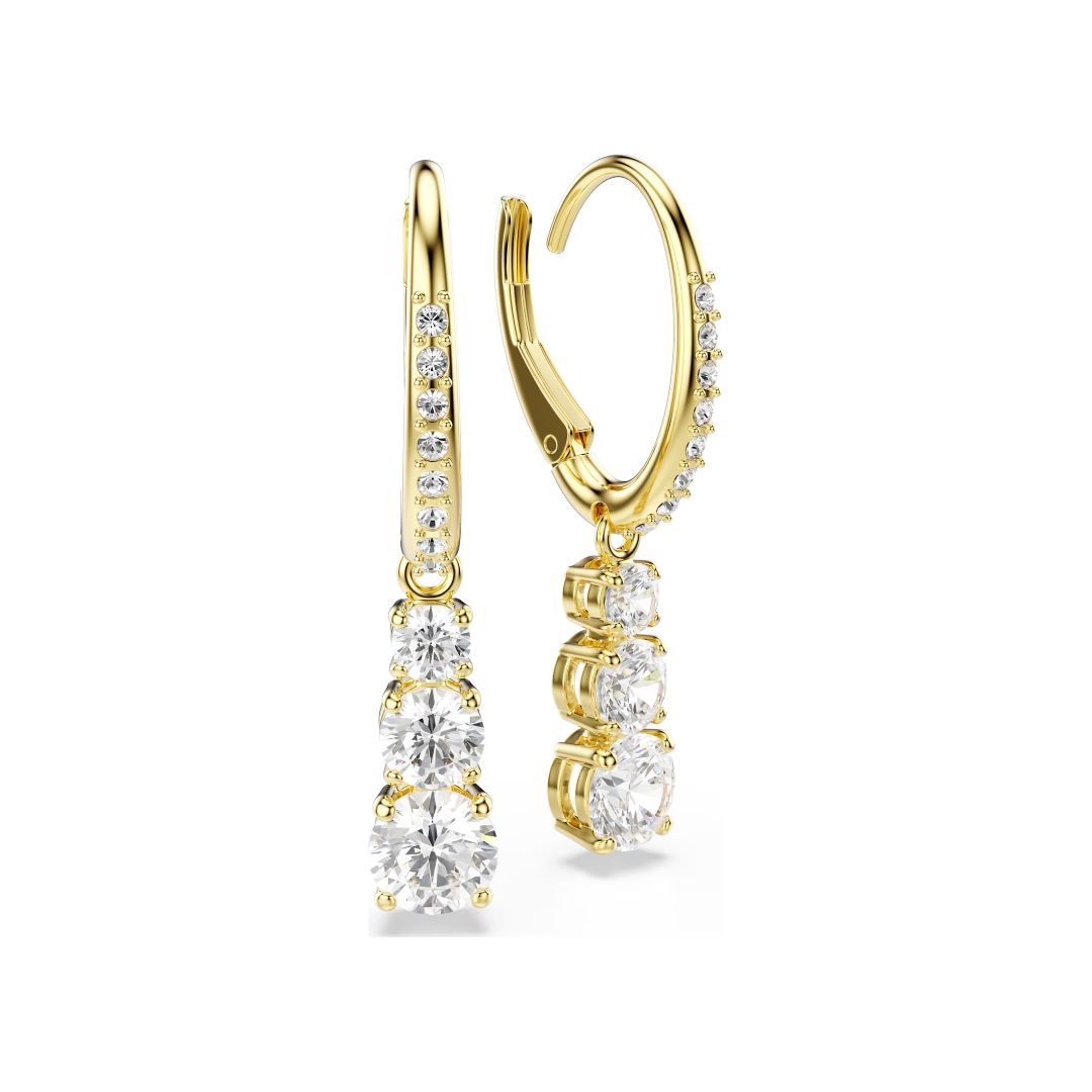 Swarovski Stilla Attract korvakorut, keltakullanväri ja kirkkaat kristallit, 5723300