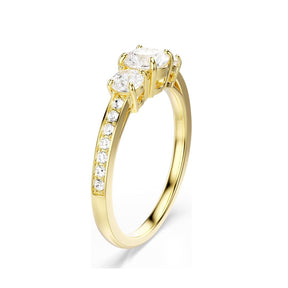 Swarovski Stilla Attract sormus, keltakullanvärinen ja kirkkaat kristallit