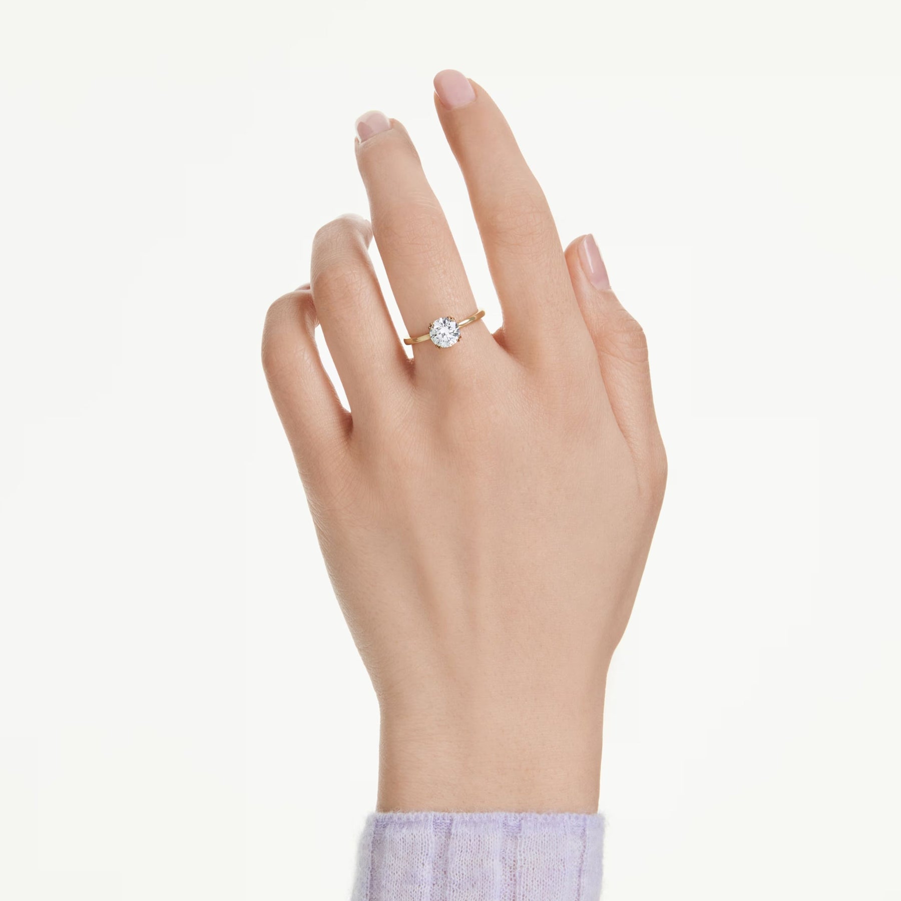 Swarovski Stilla Cocktail sormus, keltakullanvärinen ja kirkas kristalli