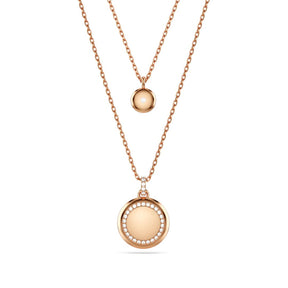 Swarovski Sublima Layered riipus, rosekullattu ja kirkkaat kristallit, 5683449