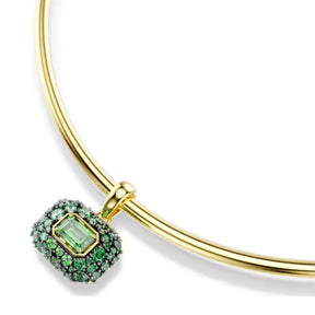 Swarovski Sublima choker kaulakoru, keltakullattu ja vihreät zirkonit, 5760763