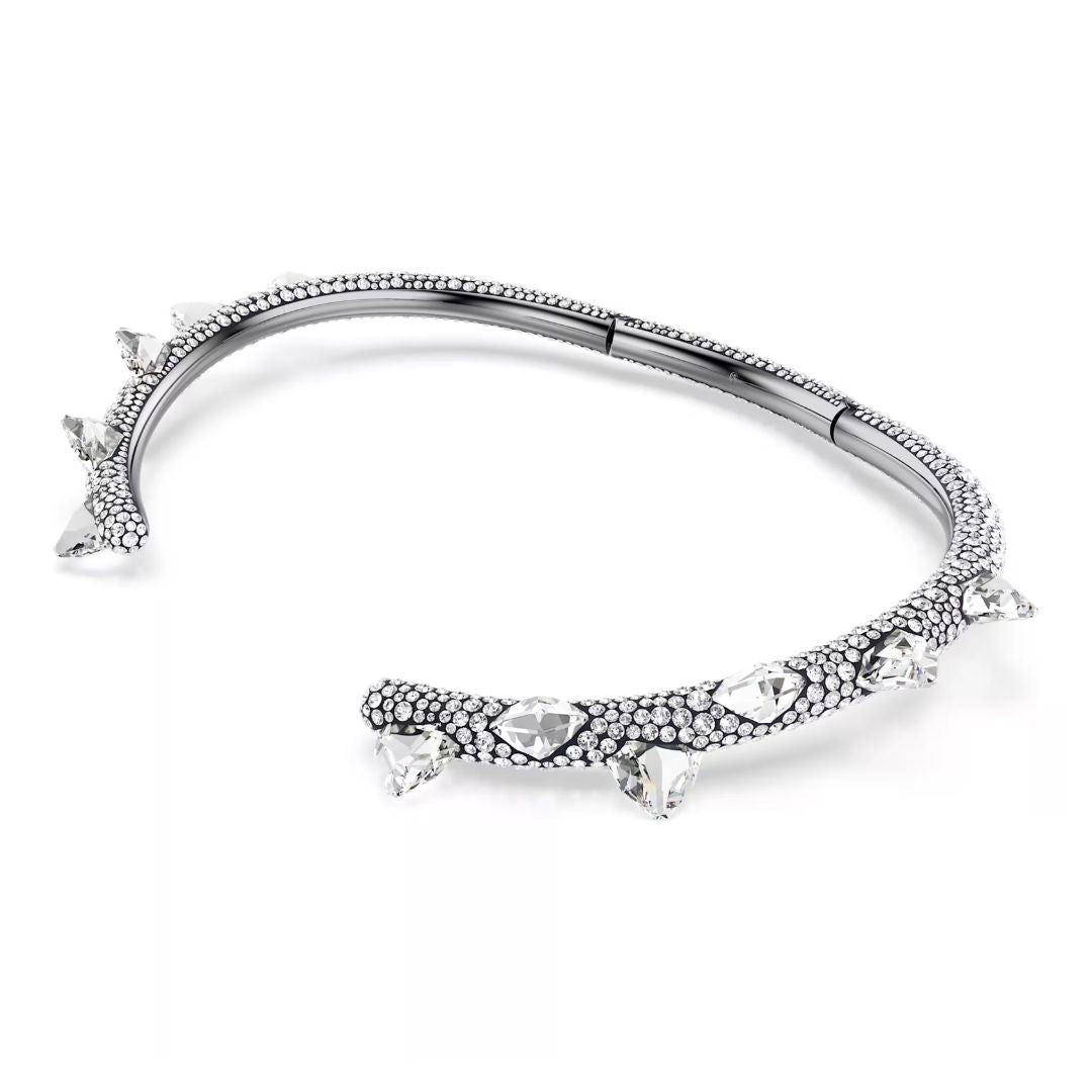 Swarovski Sublima choker kaulakoru, tumma metalli ja kirkkaat kristallit 5723286