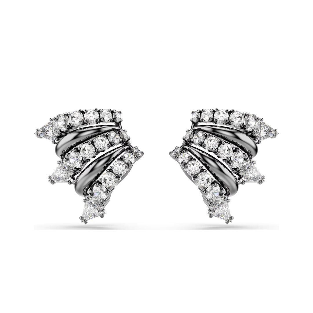 Swarovski Sublima ear cuff korvakorut, tumma metalli kirkkailla kristalleilla 5723186