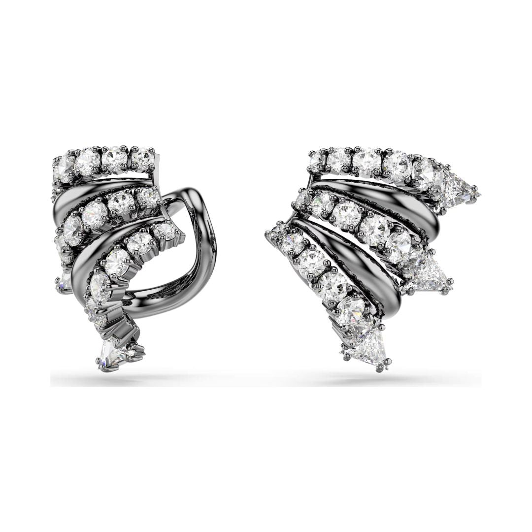 Swarovski Sublima ear cuff korvakorut, tumma metalli kirkkailla kristalleilla 5723186