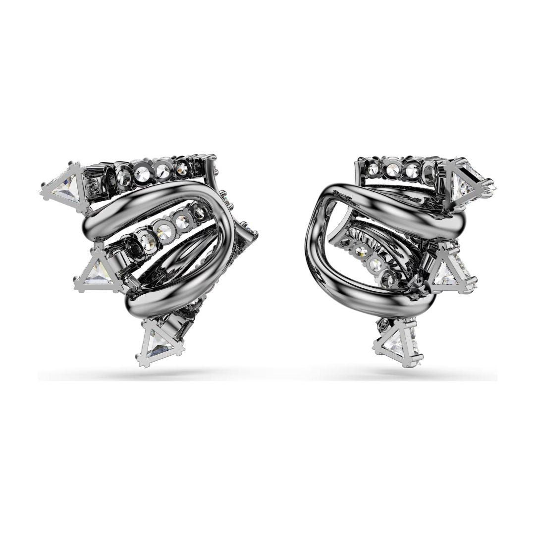 Swarovski Sublima ear cuff korvakorut, tumma metalli kirkkailla kristalleilla 5723186