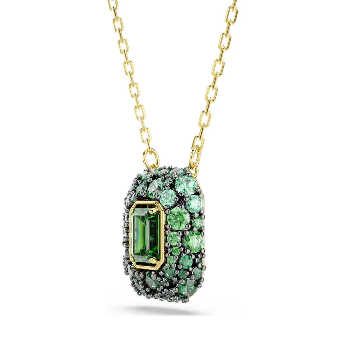 Swarovski Sublima kaulakoru, keltakullattu ja vihreät zirkonit, 5752884