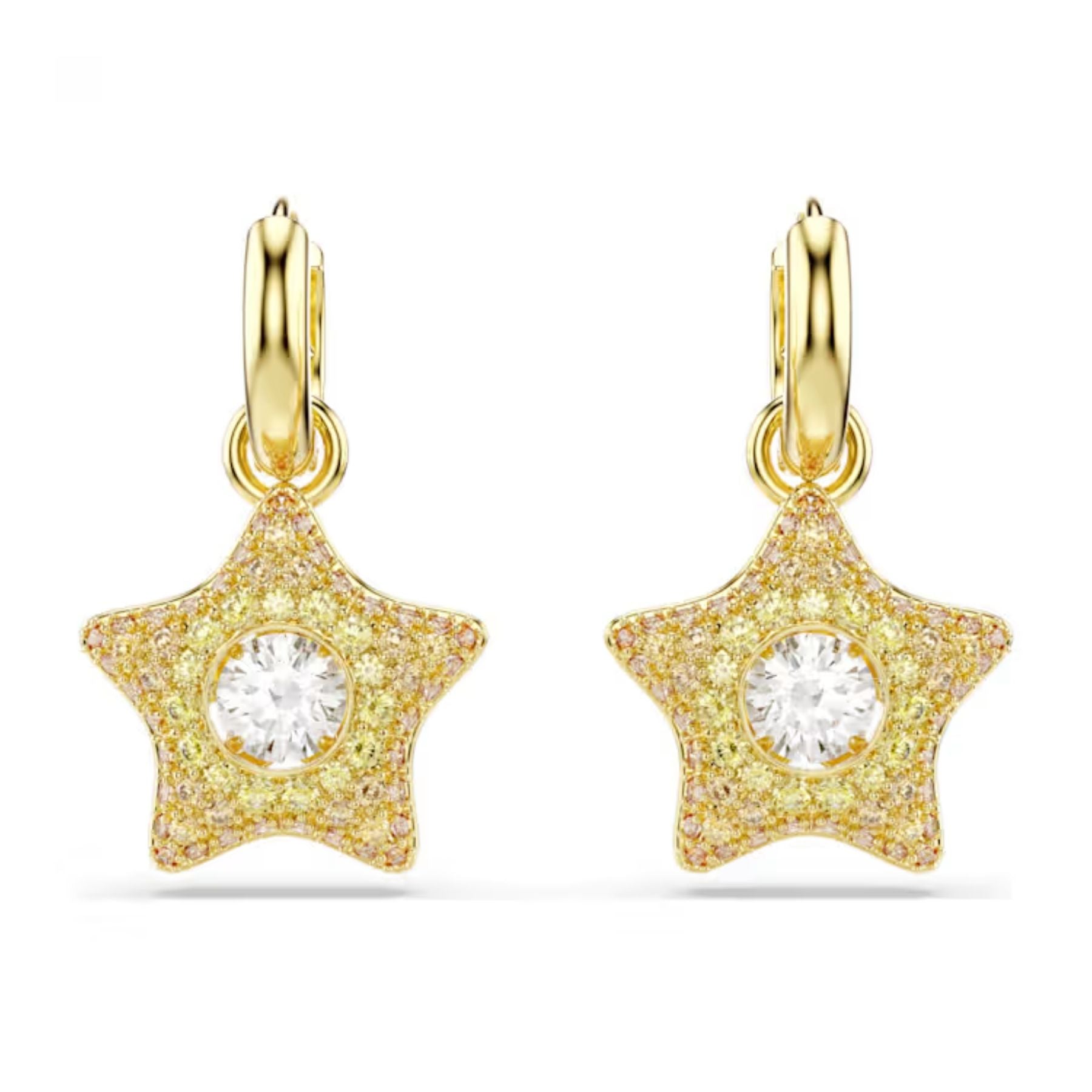 Swarovski Sublima korvakorut, keltakullattu ja eriväriset zirkonit, 5755274