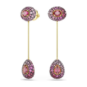 Swarovski Sublima korvakorut, keltakullattu ja punaiset zirkonit, 5752891
