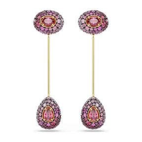 Swarovski Sublima korvakorut, keltakullattu ja punaiset zirkonit, 5752891