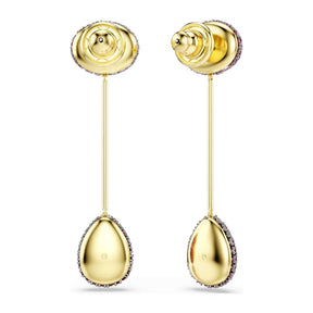 Swarovski Sublima korvakorut, keltakullattu ja punaiset zirkonit, 5752891