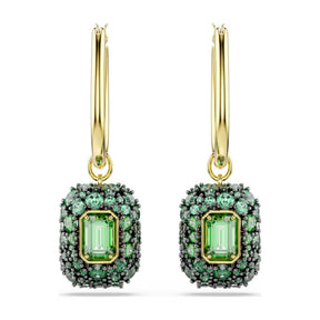 Swarovski Sublima korvakorut, keltakullattu ja vihreät zirkonit, 5752890