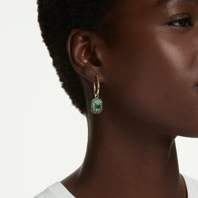Swarovski Sublima korvakorut, keltakullattu ja vihreät zirkonit, 5752890