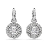 Swarovski Sublima korvakorut, vaalea metalli ja kirkkaat kristallit, 5738193