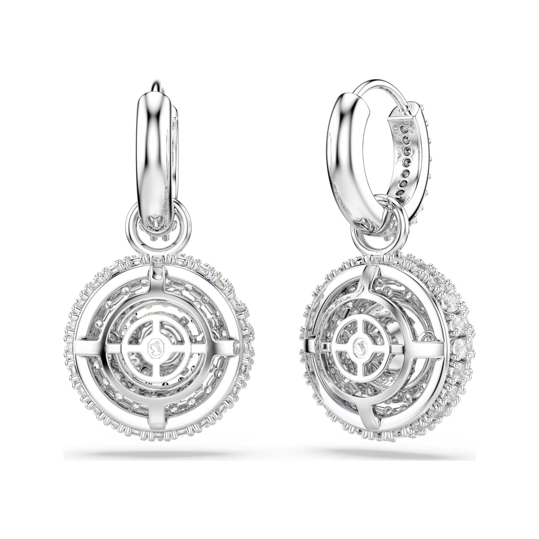 Swarovski Sublima korvakorut, vaalea metalli ja kirkkaat kristallit, 5738193