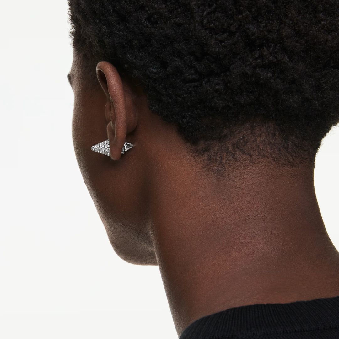 Swarovski Sublima korvakorut, tumma metalli kirkkailla kristalleilla 5723185