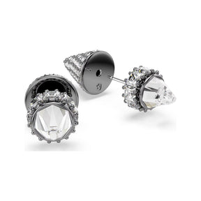 Swarovski Sublima korvakorut, tumma metalli kirkkailla kristalleilla 5723185