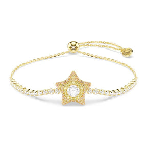 Swarovski Sublima rannekoru, keltakullattu ja eriväriset zirkoniat, 5760559