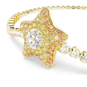 Swarovski Sublima rannekoru, keltakullattu ja eriväriset zirkoniat, 5760559