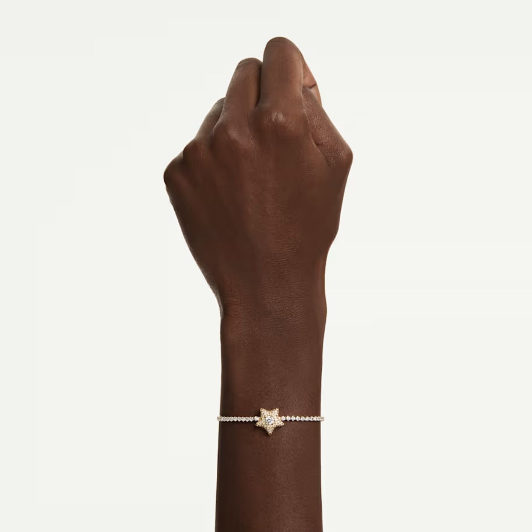 Swarovski Sublima rannekoru, keltakullattu ja eriväriset zirkoniat, 5760559
