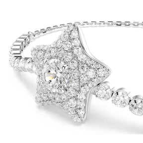 Swarovski Chroma korvakorut, vaalea metalli ja kirkkaat kristallit, 5754184