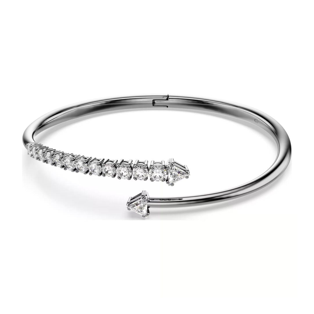 Swarovski Sublima rannerengas, tumma metalli ja kirkkaat kristallit