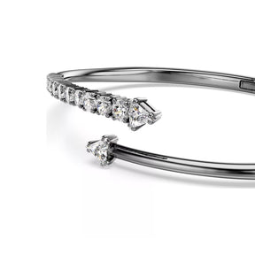 Swarovski Sublima rannerengas, tumma metalli ja kirkkaat kristallit