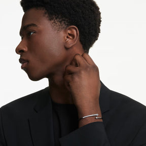 Swarovski Sublima rannerengas, tumma metalli ja kirkkaat kristallit