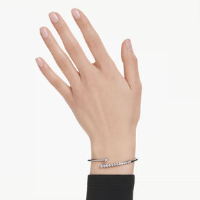 Swarovski Sublima rannerengas, tumma metalli ja kirkkaat kristallit