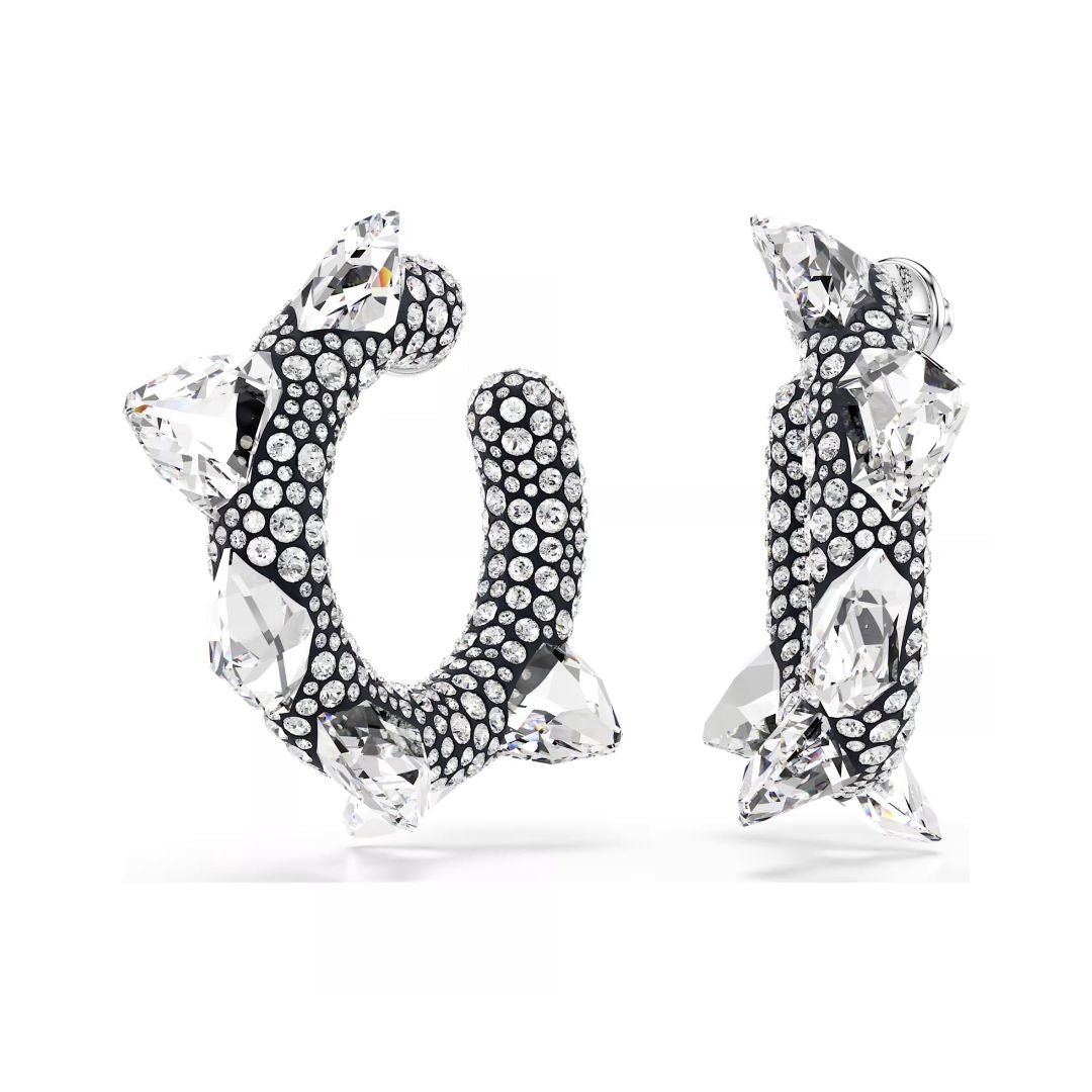 Swarovski Sublima rengaskorvakorut, vaalea metalli ja kirkkaat kristallit 5723287