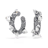 Swarovski Sublima rengaskorvakorut, vaalea metalli ja kirkkaat kristallit 5723287