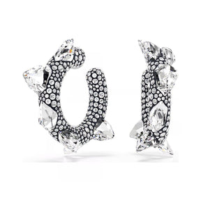 Swarovski Sublima rengaskorvakorut, vaalea metalli ja kirkkaat kristallit 5723287