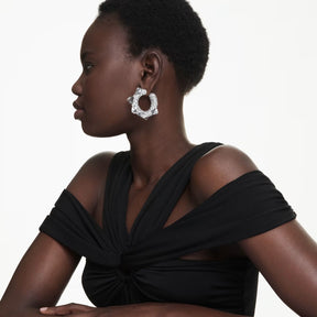 Swarovski Sublima rengaskorvakorut, vaalea metalli ja kirkkaat kristallit 5723287