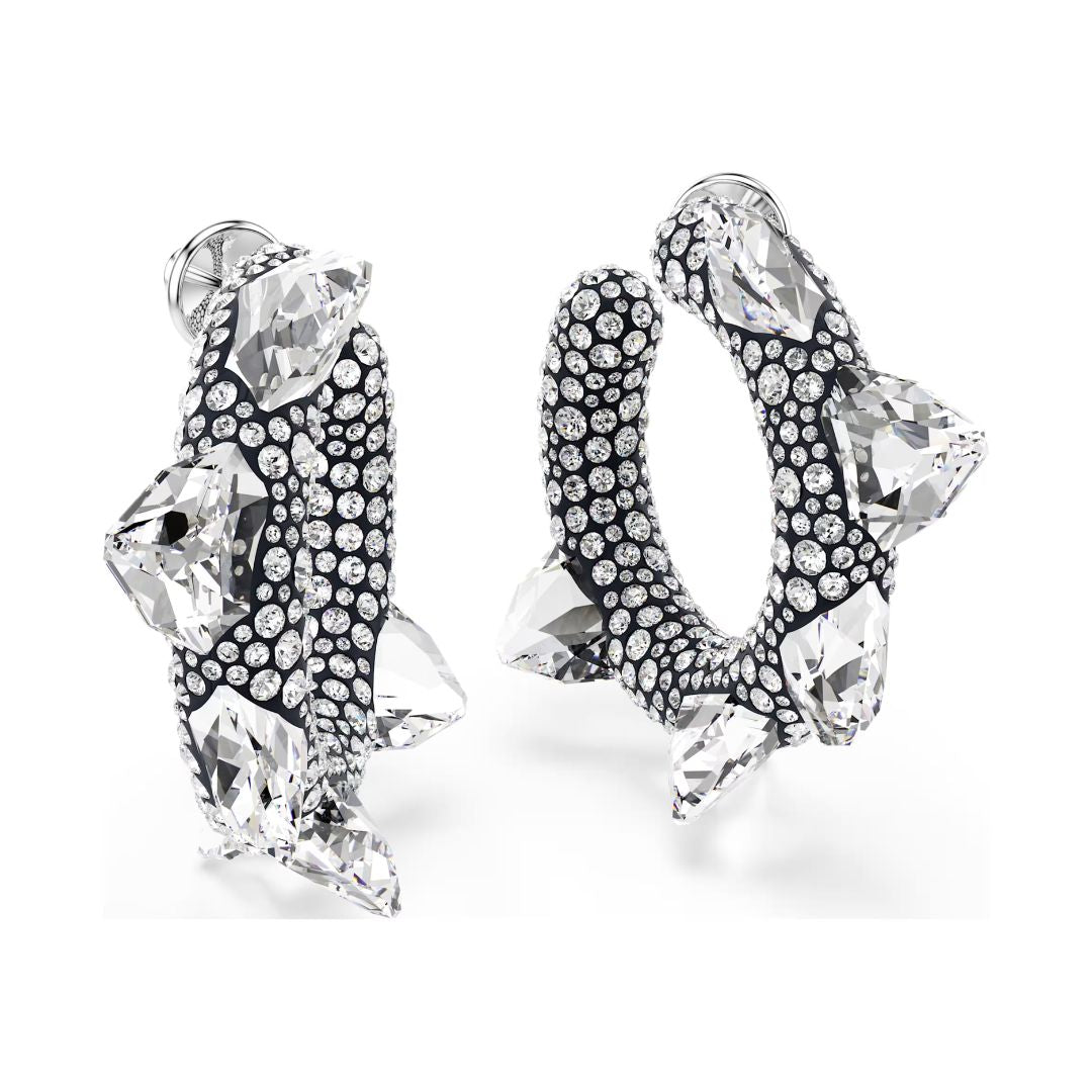 Swarovski Sublima rengaskorvakorut, vaalea metalli ja kirkkaat kristallit 5723287