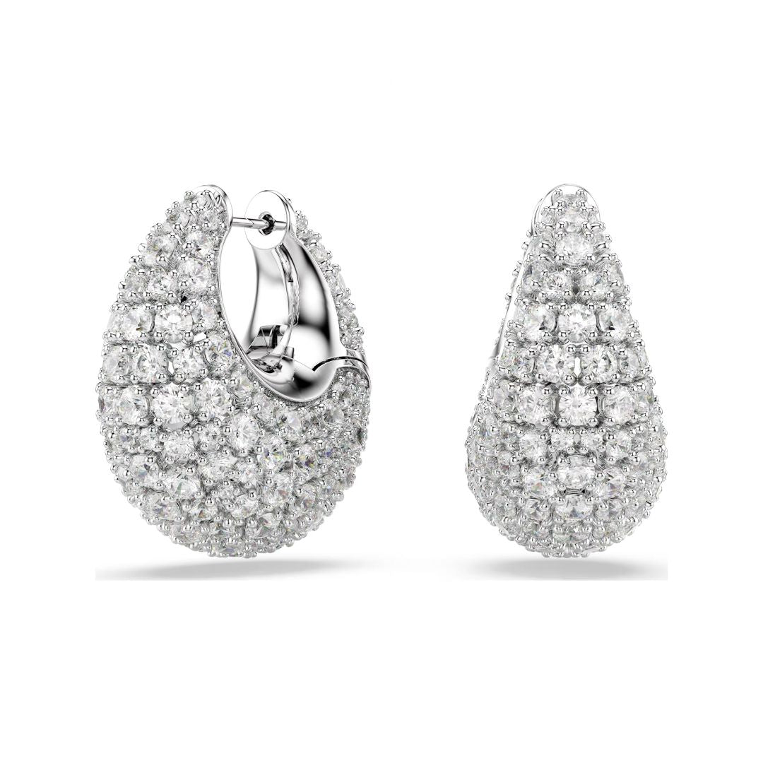 Swarovski Sublima rengaskorvakorut, vaalea metalli ja kirkkaat kristallit 5732281