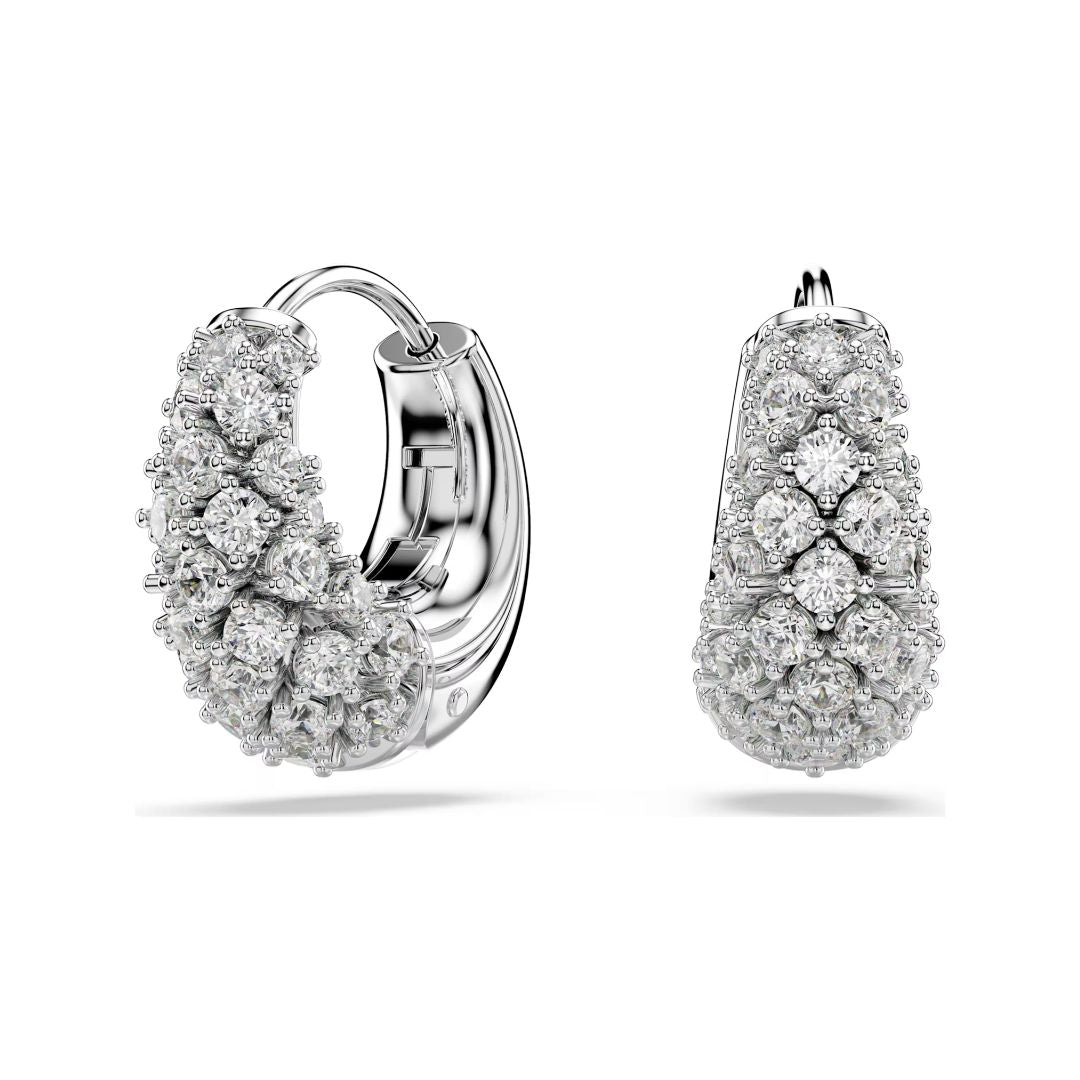 Swarovski Sublima rengaskorvakorut, vaalea metalli ja kirkkaat kristallit 5732282