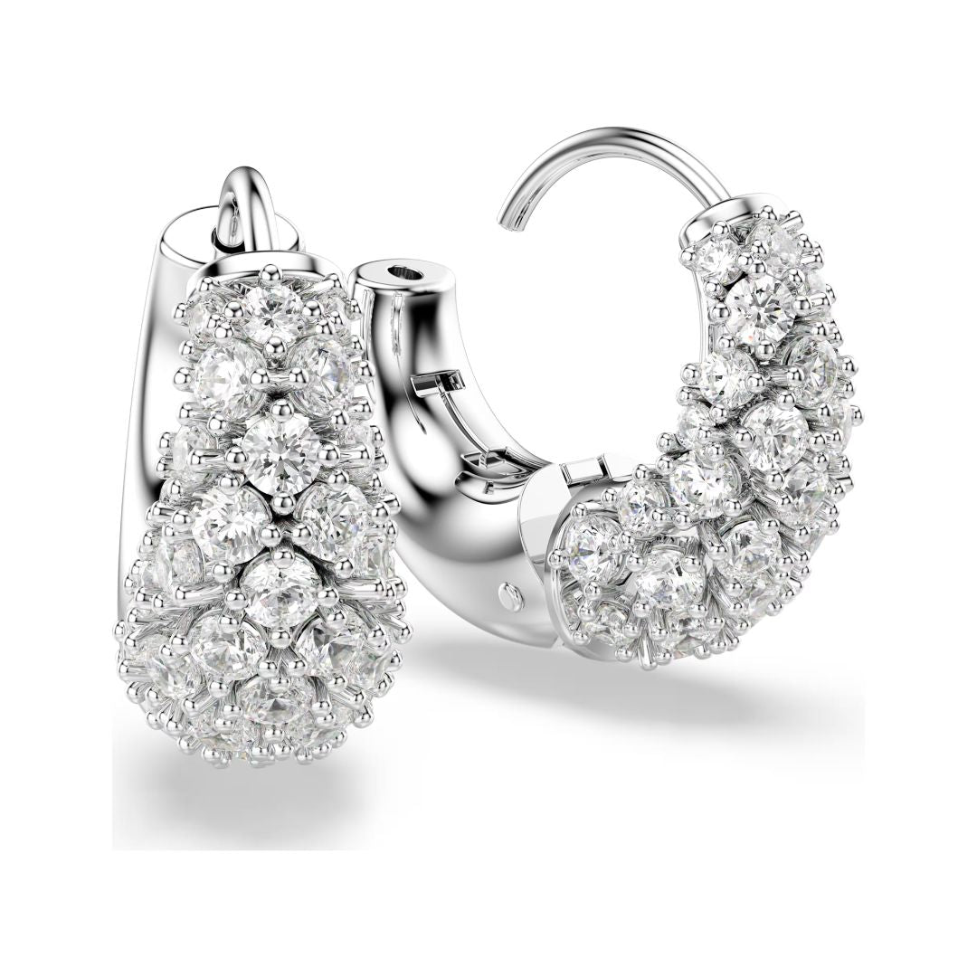 Swarovski Sublima rengaskorvakorut, vaalea metalli ja kirkkaat kristallit 5732282