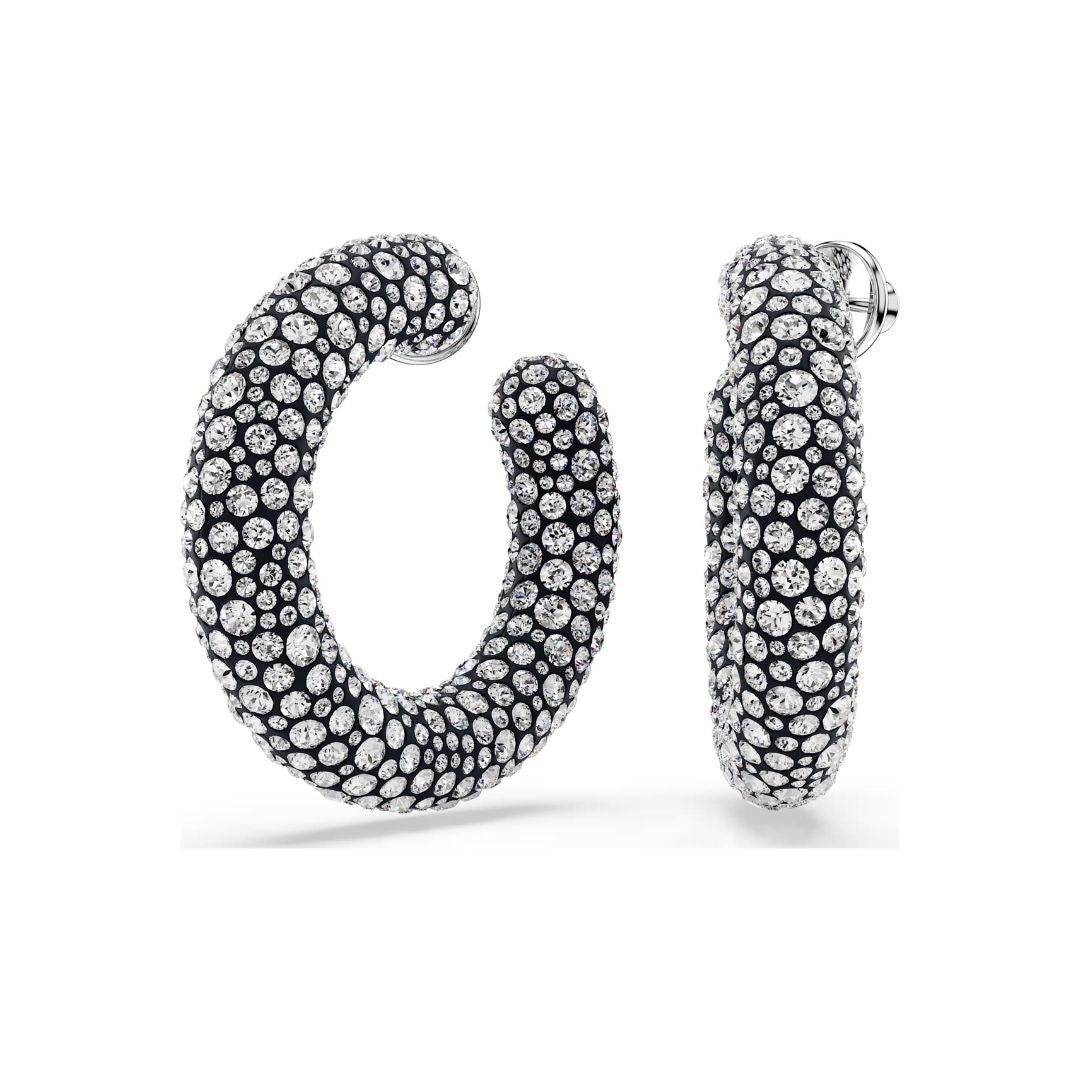 Swarovski Sublima rengaskorvakorut, vaalea metalli ja kirkkaat kristallit 5732283