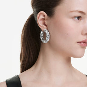 Swarovski Sublima rengaskorvakorut, vaalea metalli ja kirkkaat kristallit 5732283