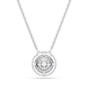 Swarovski Sublima riipus, vaalea metalli ja kirkkaat zirkonit, 5738246