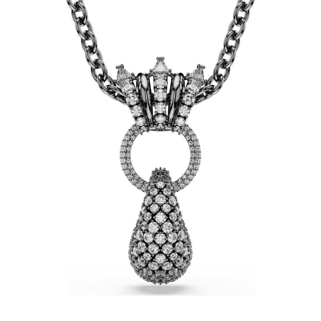 Swarovski Sublima riipus, tumma metalli ja kirkkaat kristallit 5735224